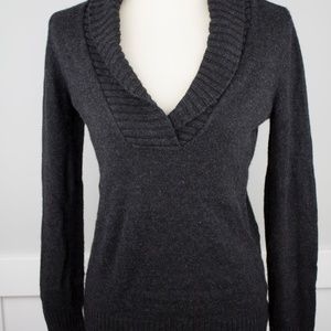 J.crew Super Soft  Shawl Collar Gray Sweater